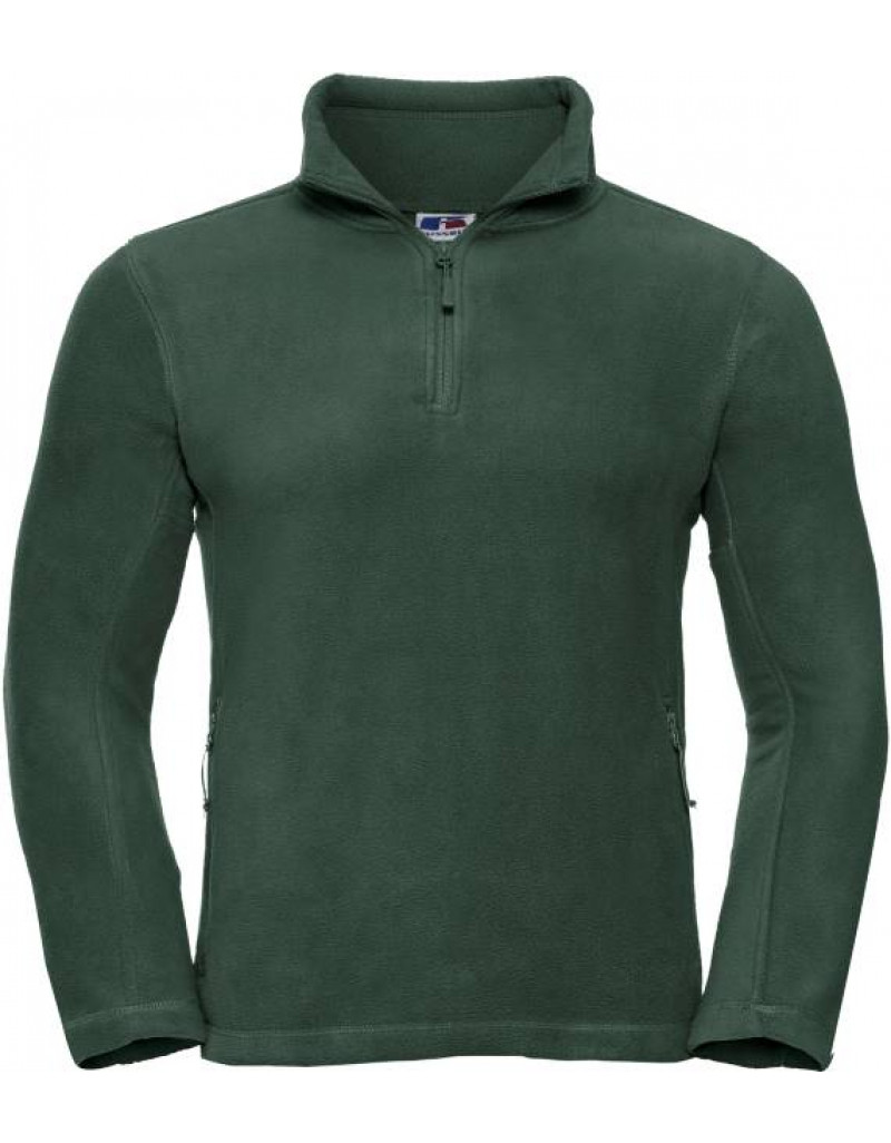 Pulover din fleece cu fermoar de 1/4 Russell